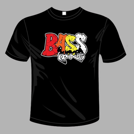 Bass Junkie t-shirt (L) front view