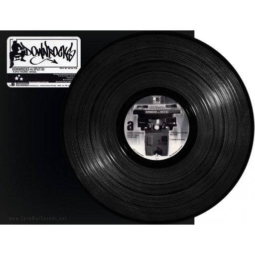 Downrocks vs. Split DJ - A Split Hazard (Beathazard Recordings) 12" vinyl