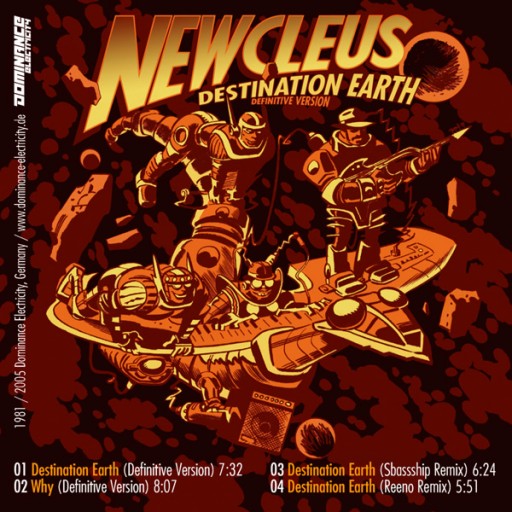 Newcleus - Destination Earth (sticker) Dominance Electricity